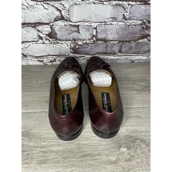 Stamati Mastroianni Burgundy Leather Wingtip Tassel Loafers Men’s Sz 8M US/41EU - Picture 16 of 16